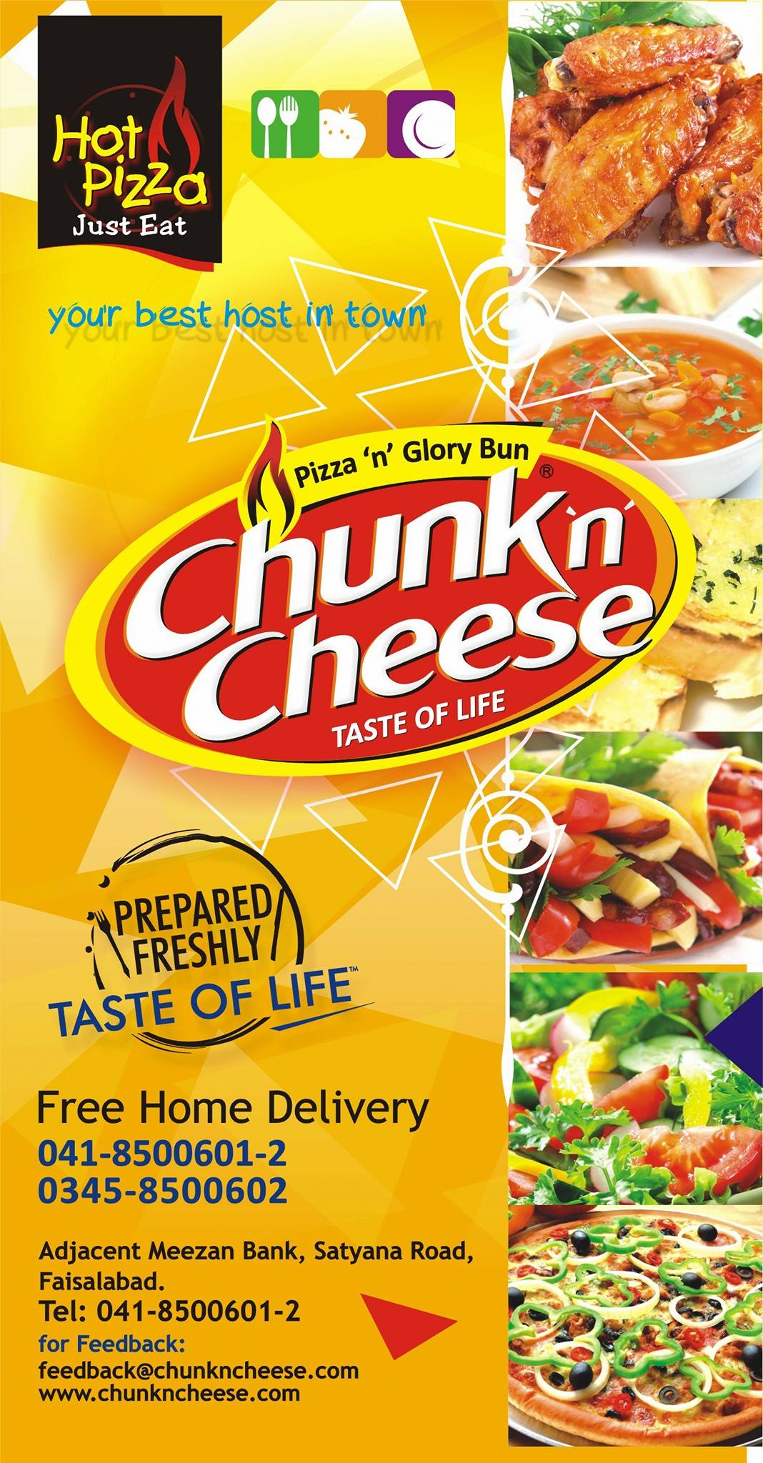 Chunk n Cheese Menu
