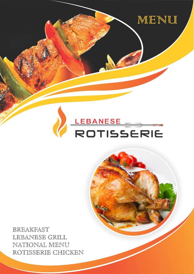 Lebanese Rotisserie Menu