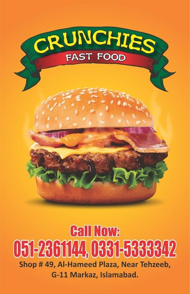 Crunchies Fast Food Menu