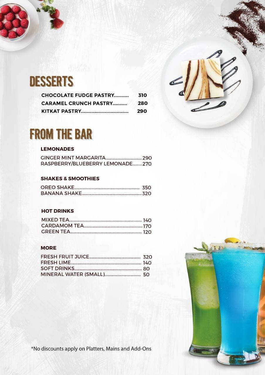 Baramda Menu