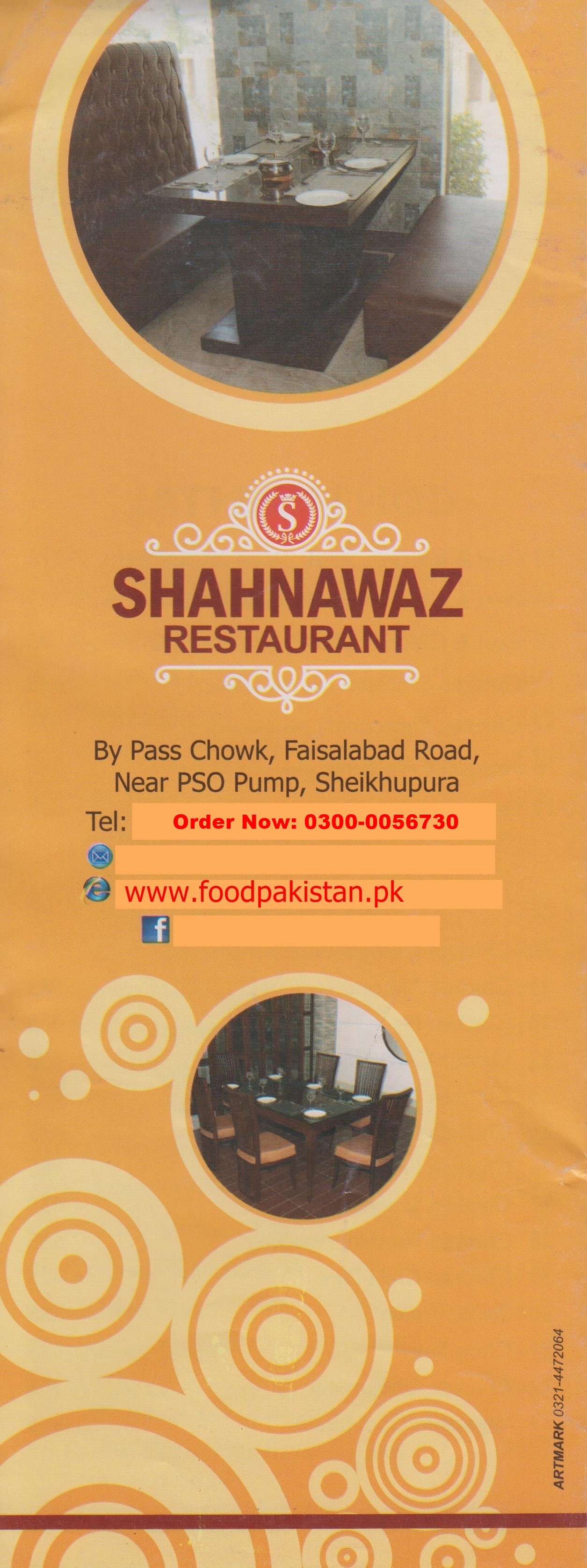 Shahnawaz Restaurant Menu