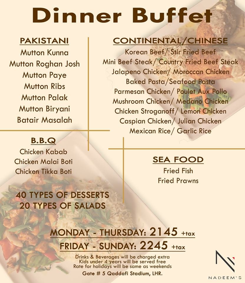 nadeem-s-buffet Menu