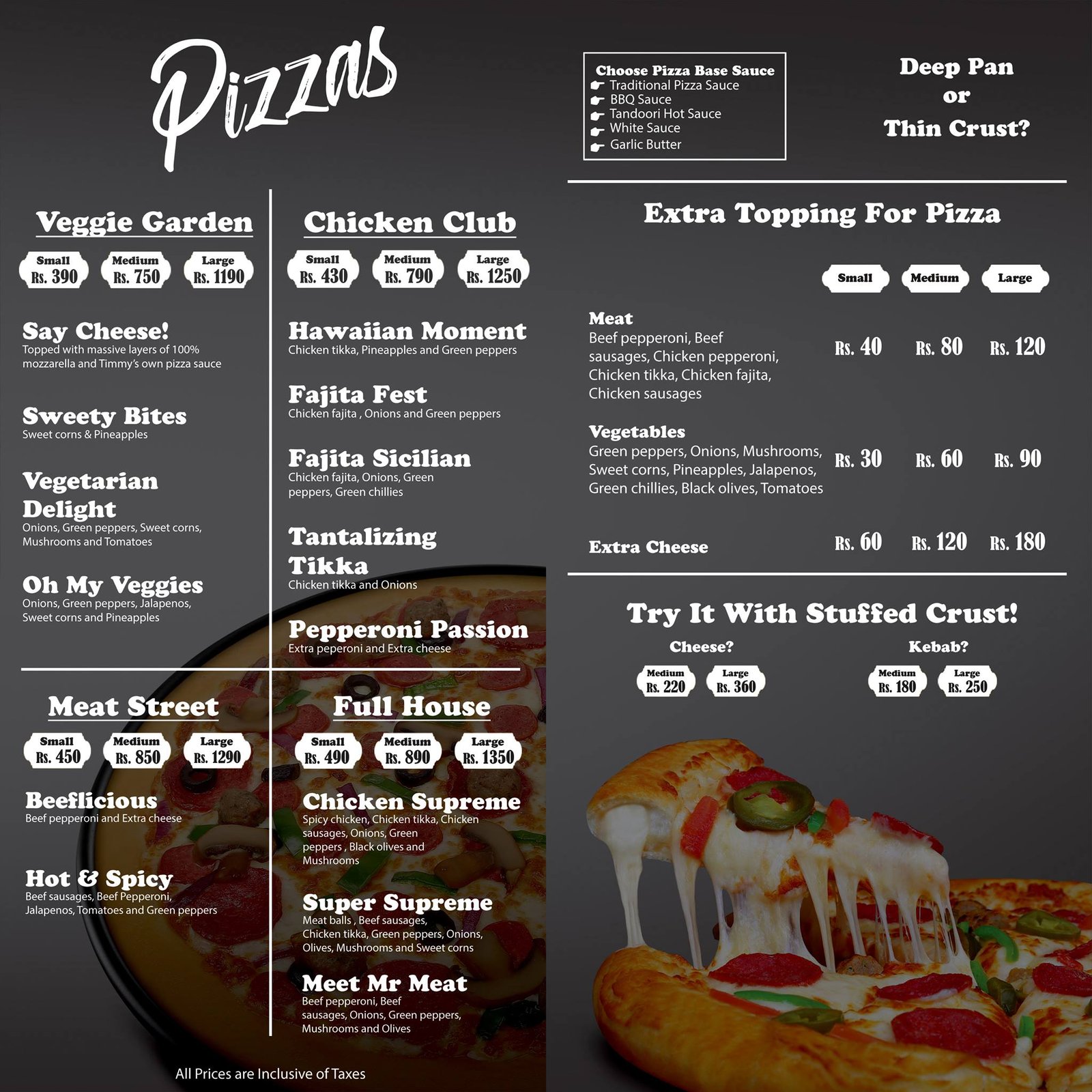 Timmys Menu