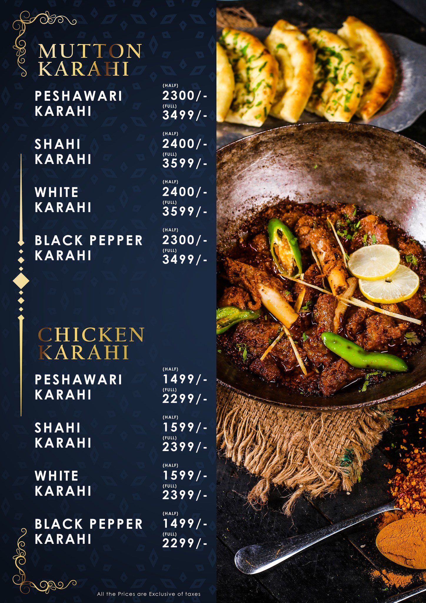 Resto Karachi Menu