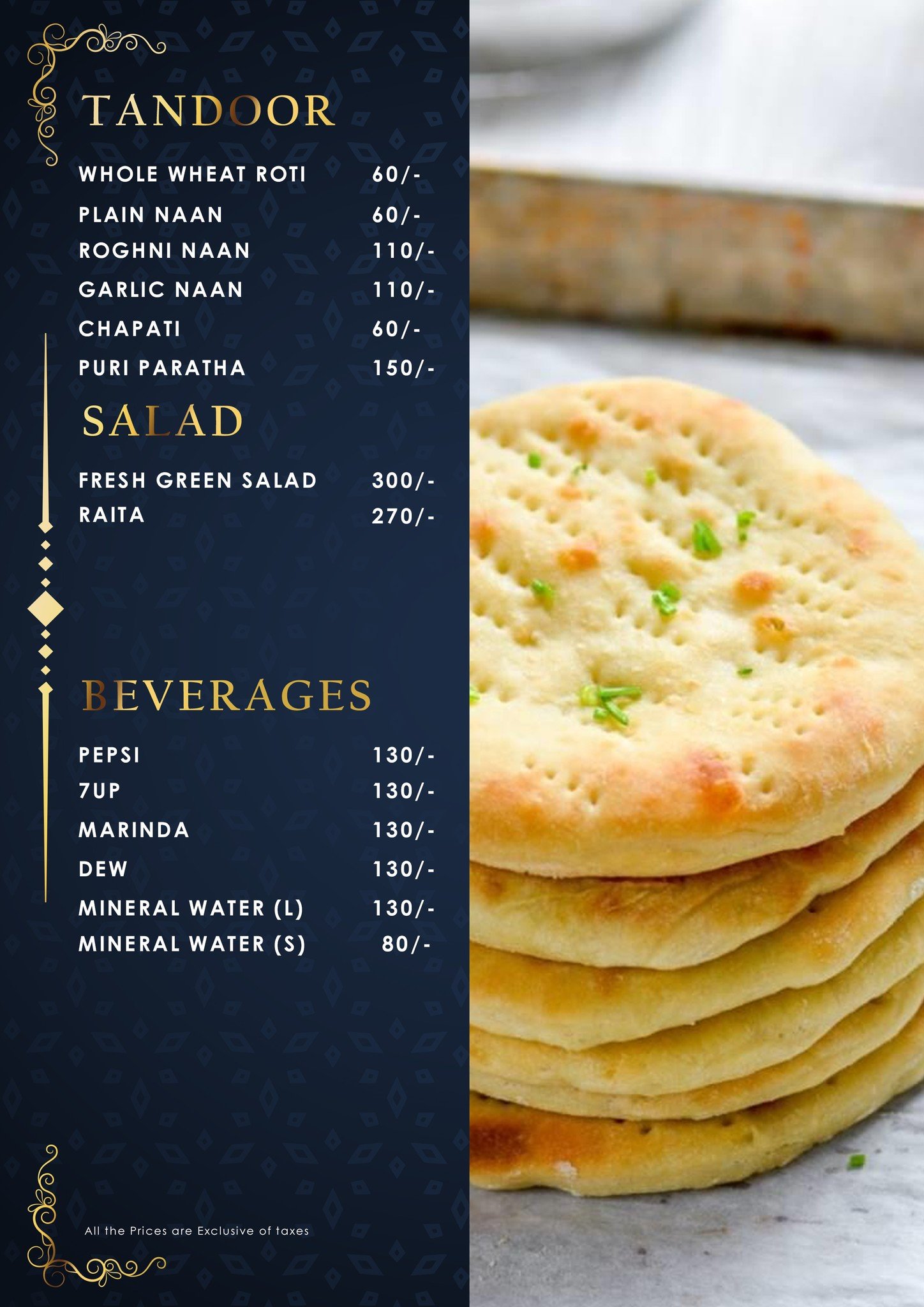 Resto Karachi Menu