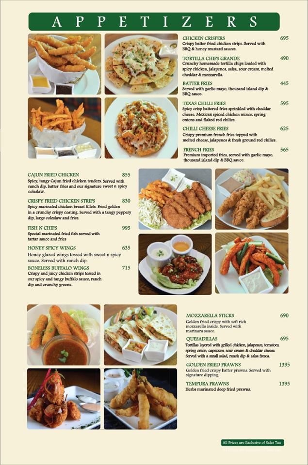 Coffee Tea & Company menu page 1