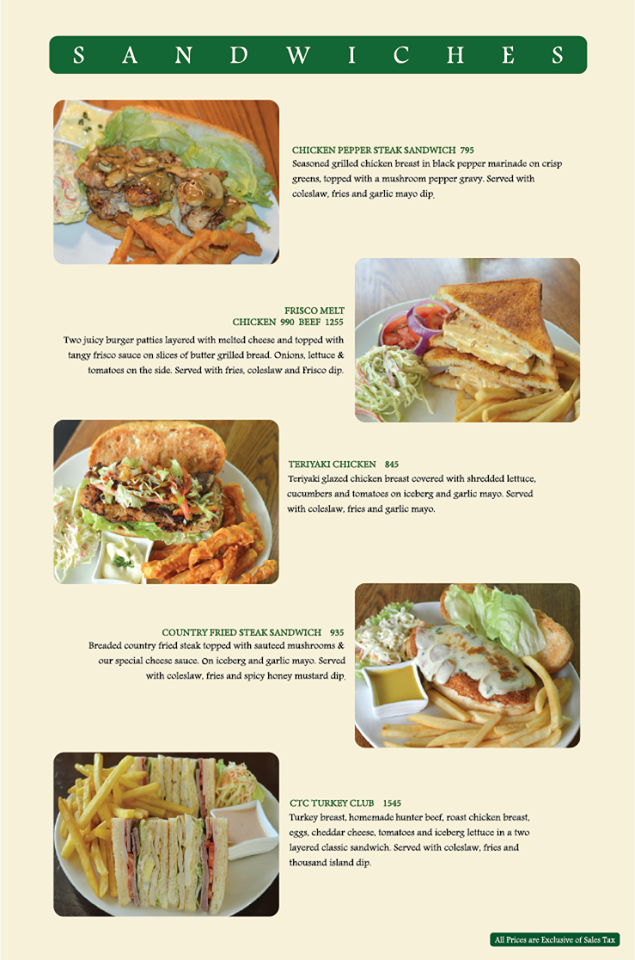 Coffee Tea & Company menu page 7