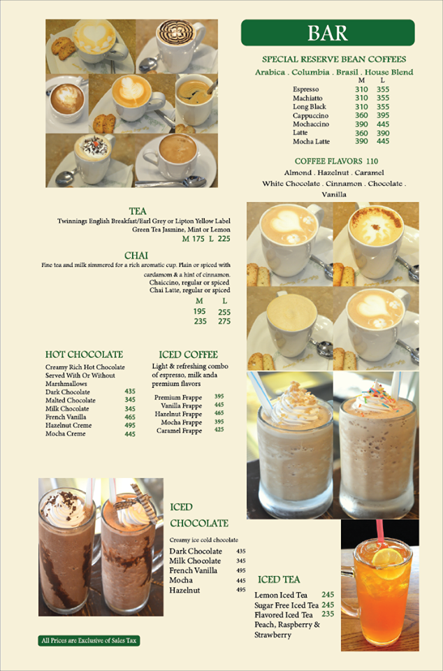 Coffee Tea & Company menu page 18
