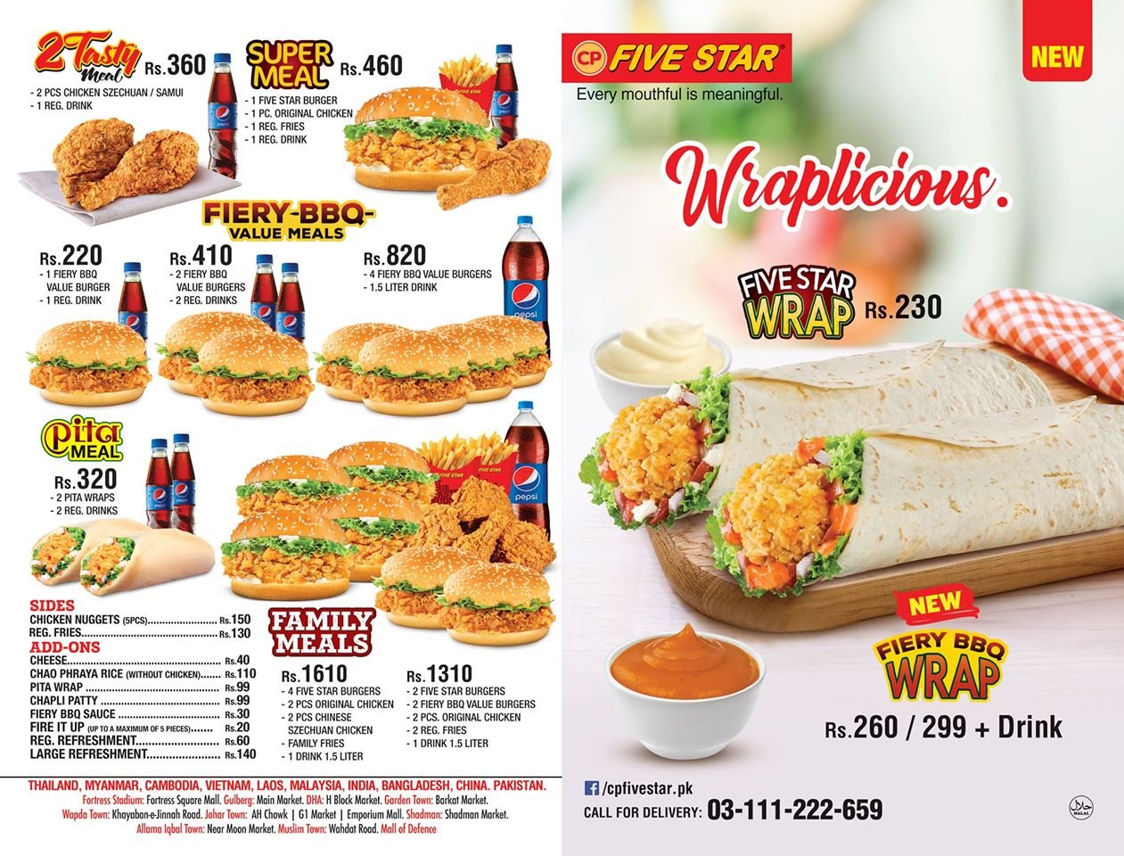 Cp Five Star Chicken - Barkat menu page 1