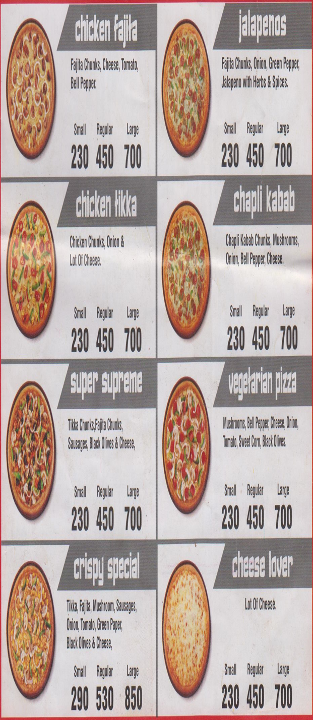 Crisspy Bites menu page 4