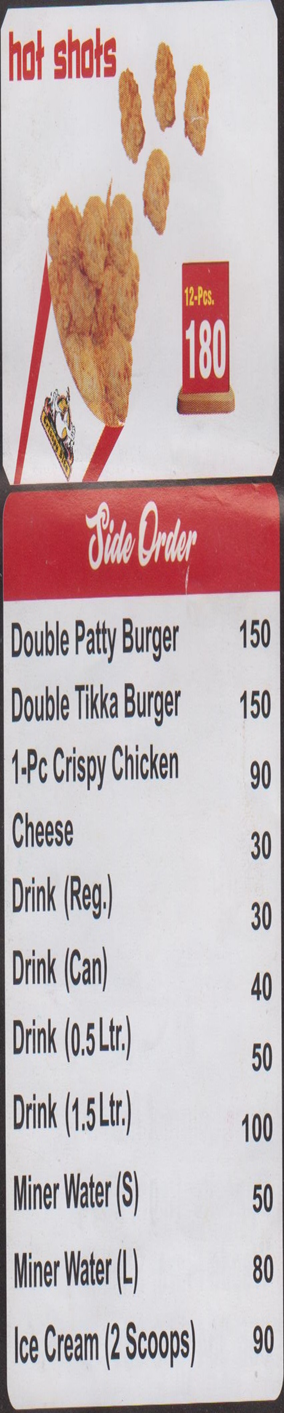 Crisspy Bites menu page 6
