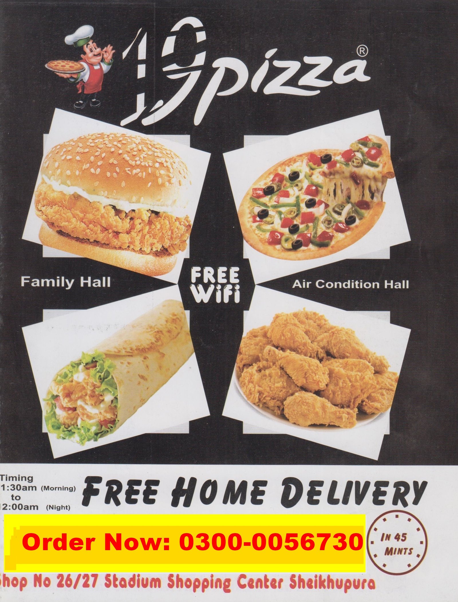 19 Pizza Sheikhupura menu page 1