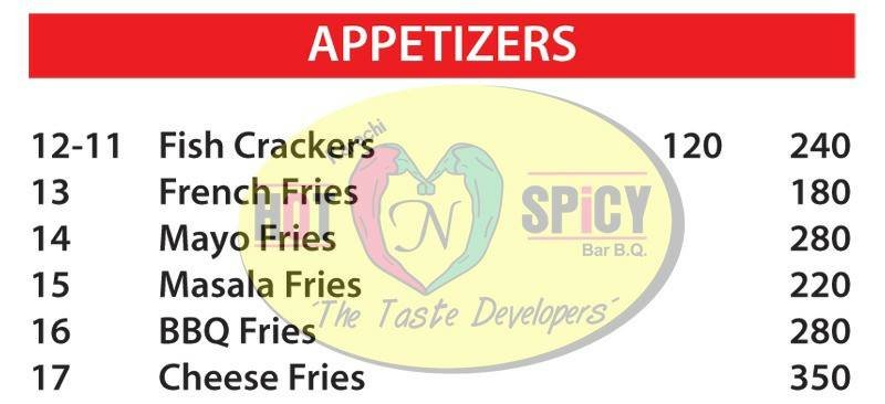 Karachi Hot and Spicy BBQ menu page 6