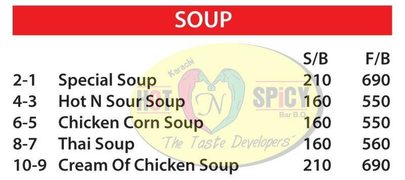 Karachi Hot and Spicy BBQ menu page 9