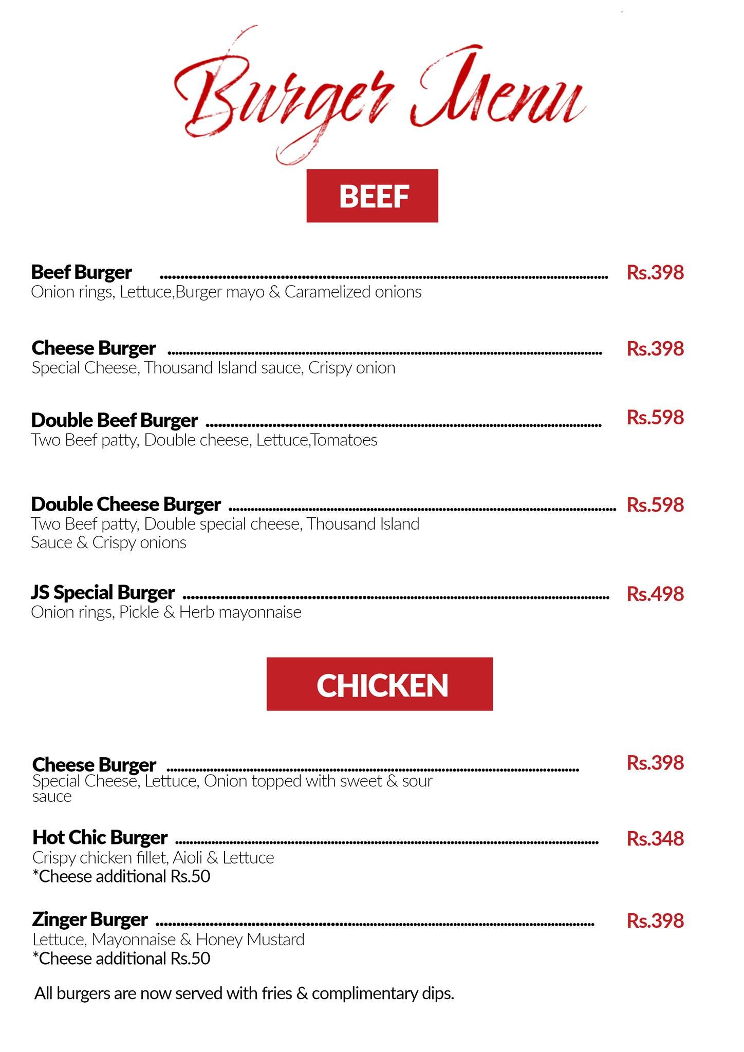 Jalal Sons menu page 3