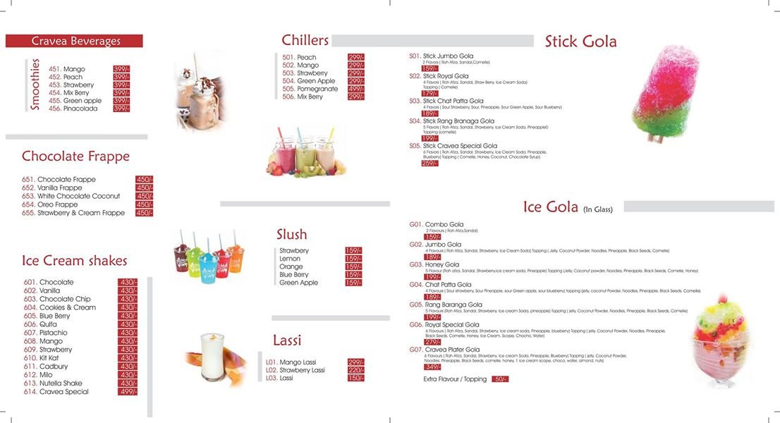 Cravea menu page 3