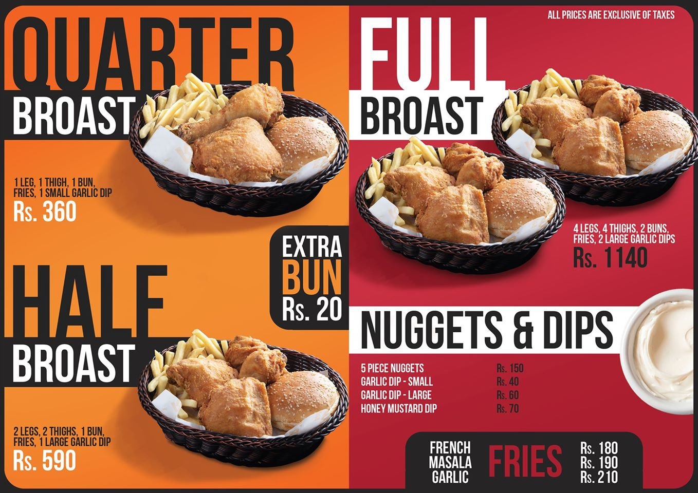 Roosters menu page 2