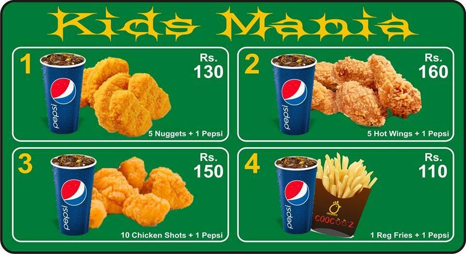 CooCooZ menu page 2