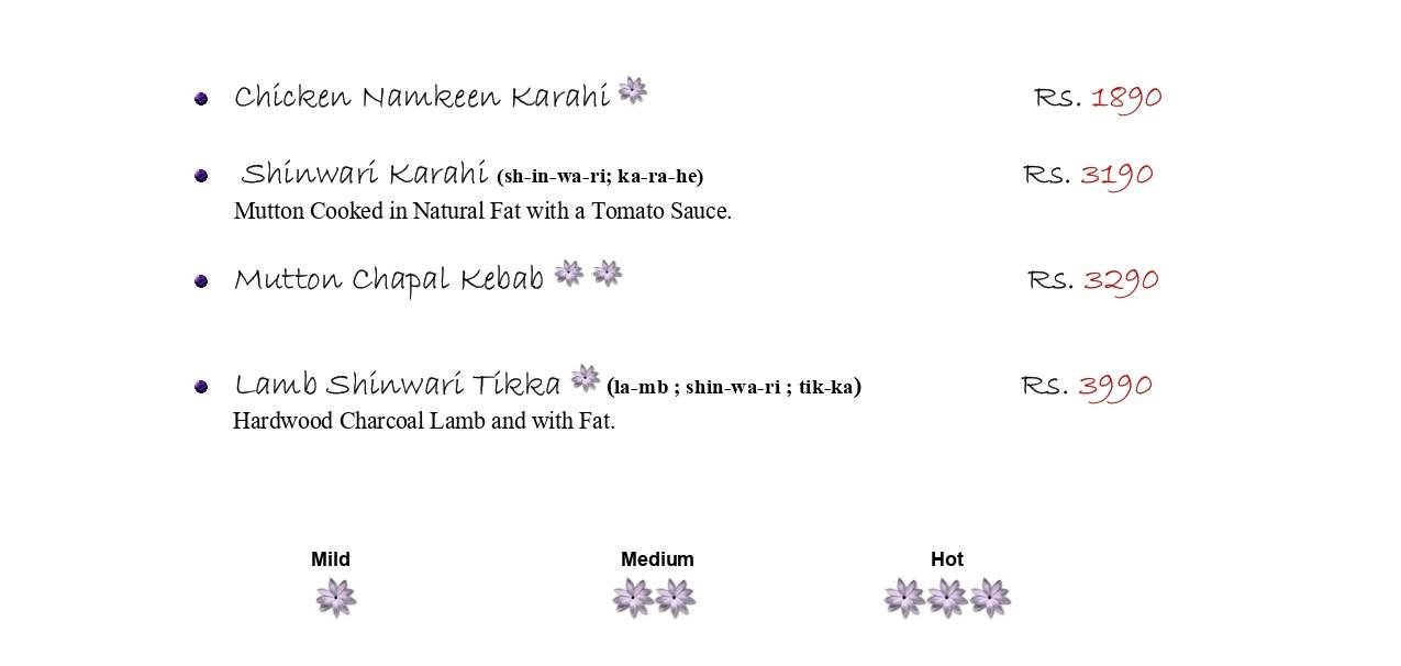 Dawat - Islamabad Serena Hotel menu page 5
