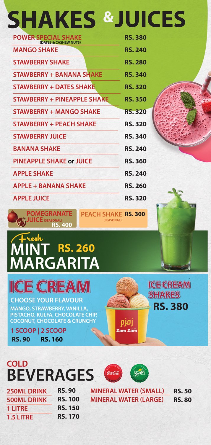 Zam Zam Rawalpindi menu page 6