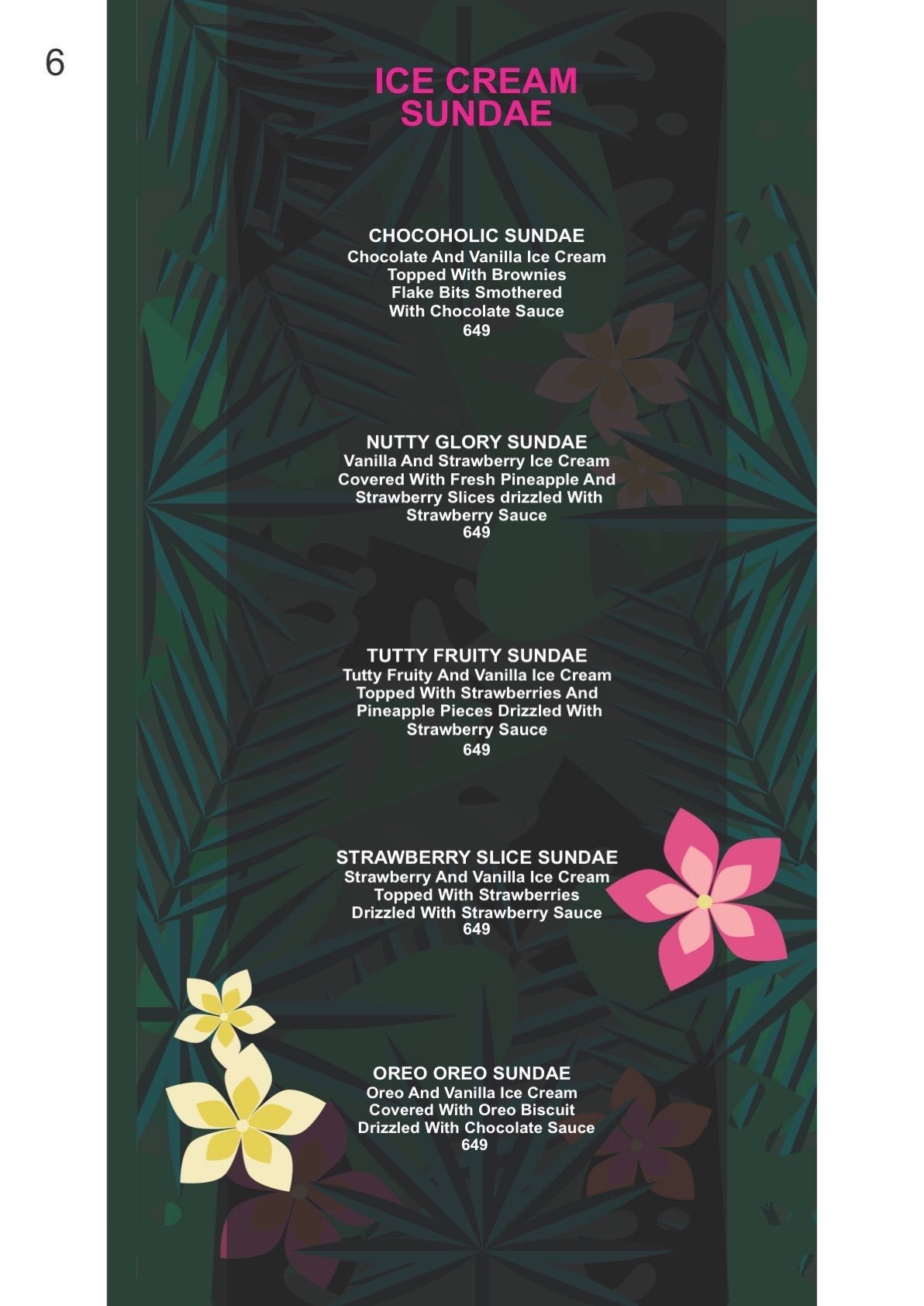 Pinkvilla Restaurant menu page 6