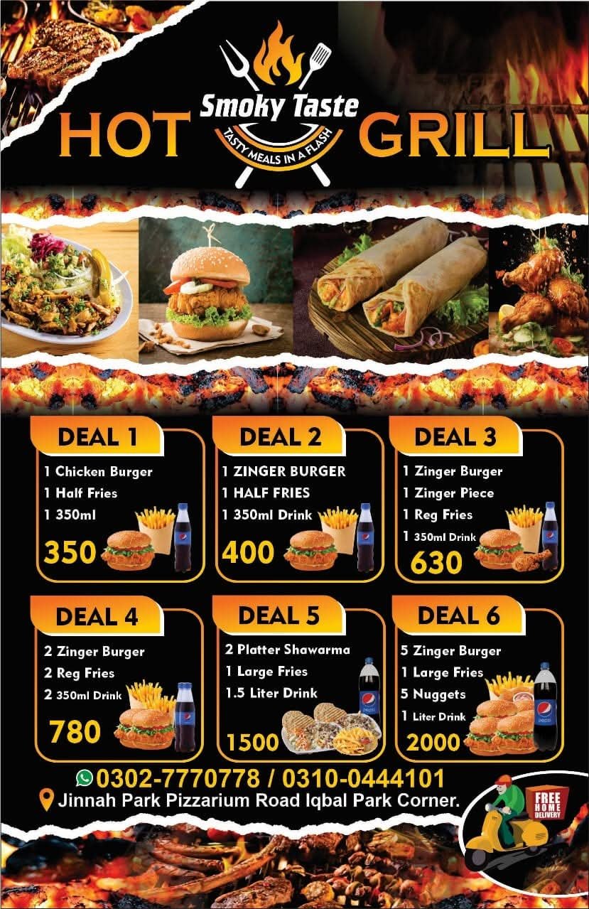 Hot Grill menu page 2